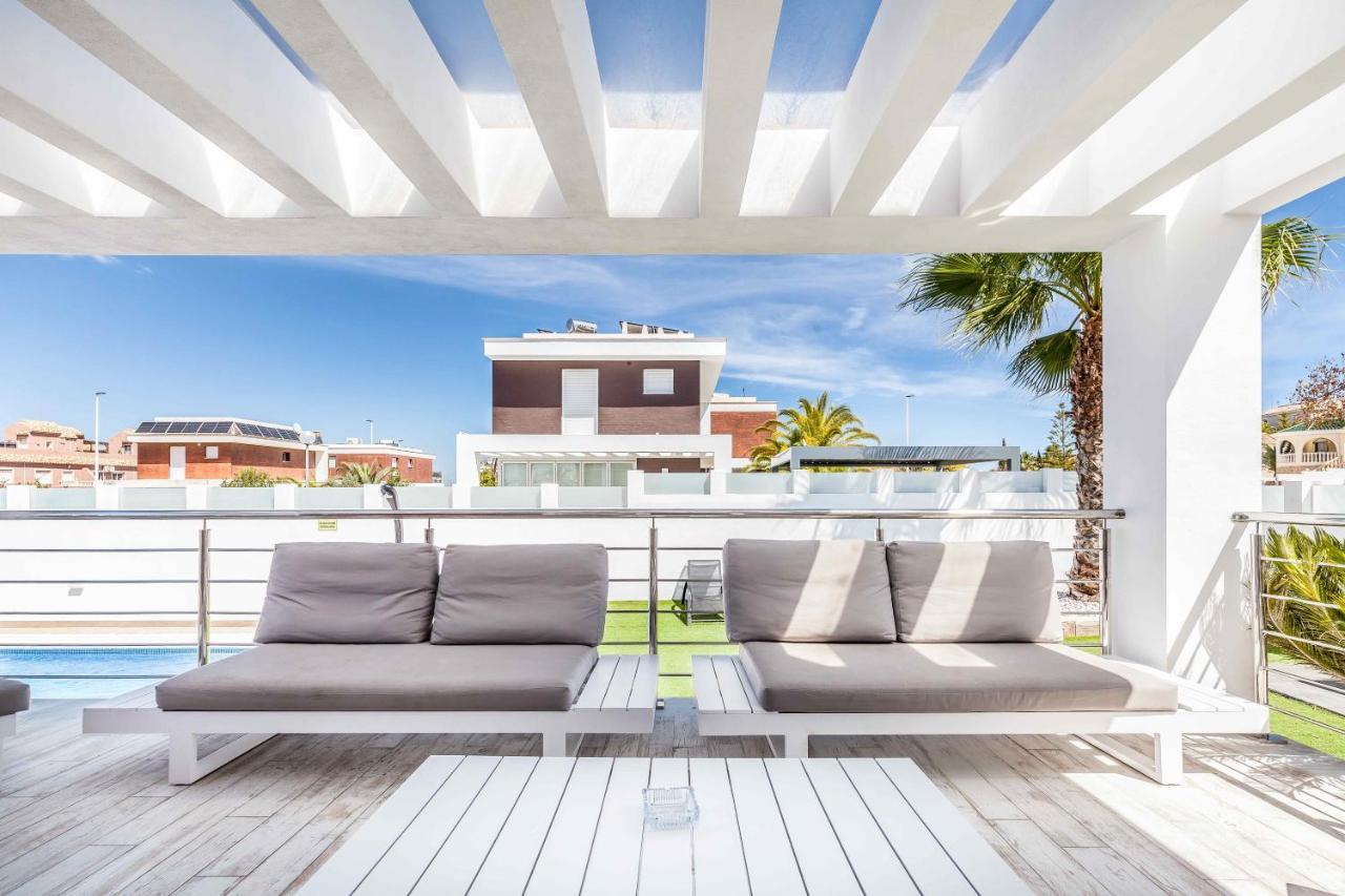 Casa Bos Orange Wellness Luxury Entire Villa Jacuzzi & Pool Gran Alacant Near Beach Puerto Marino Exterior foto